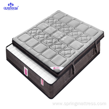 Bedroom funiture pillow top fireproof pocket pring mattress